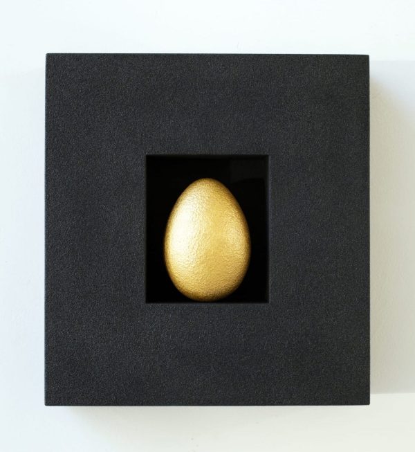 Peppe Perone,Senza Titolo nero, 43,5x40,5x12 cm