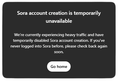 Sora Unavailable