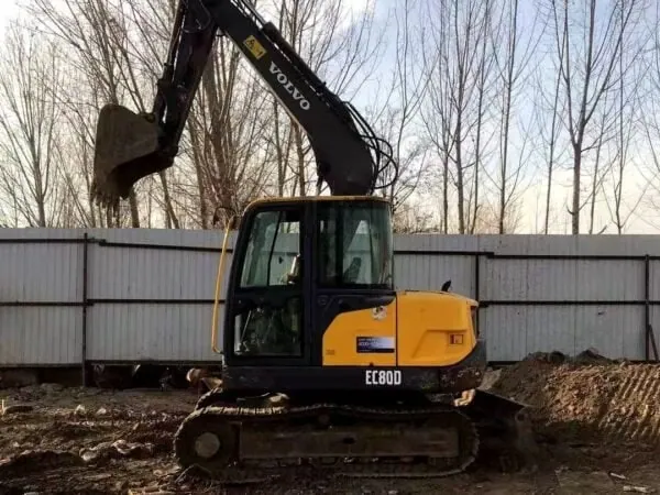 Secondhand Volvo EC80D Small Hydralic used Crawler Excavator in Stock on Sale