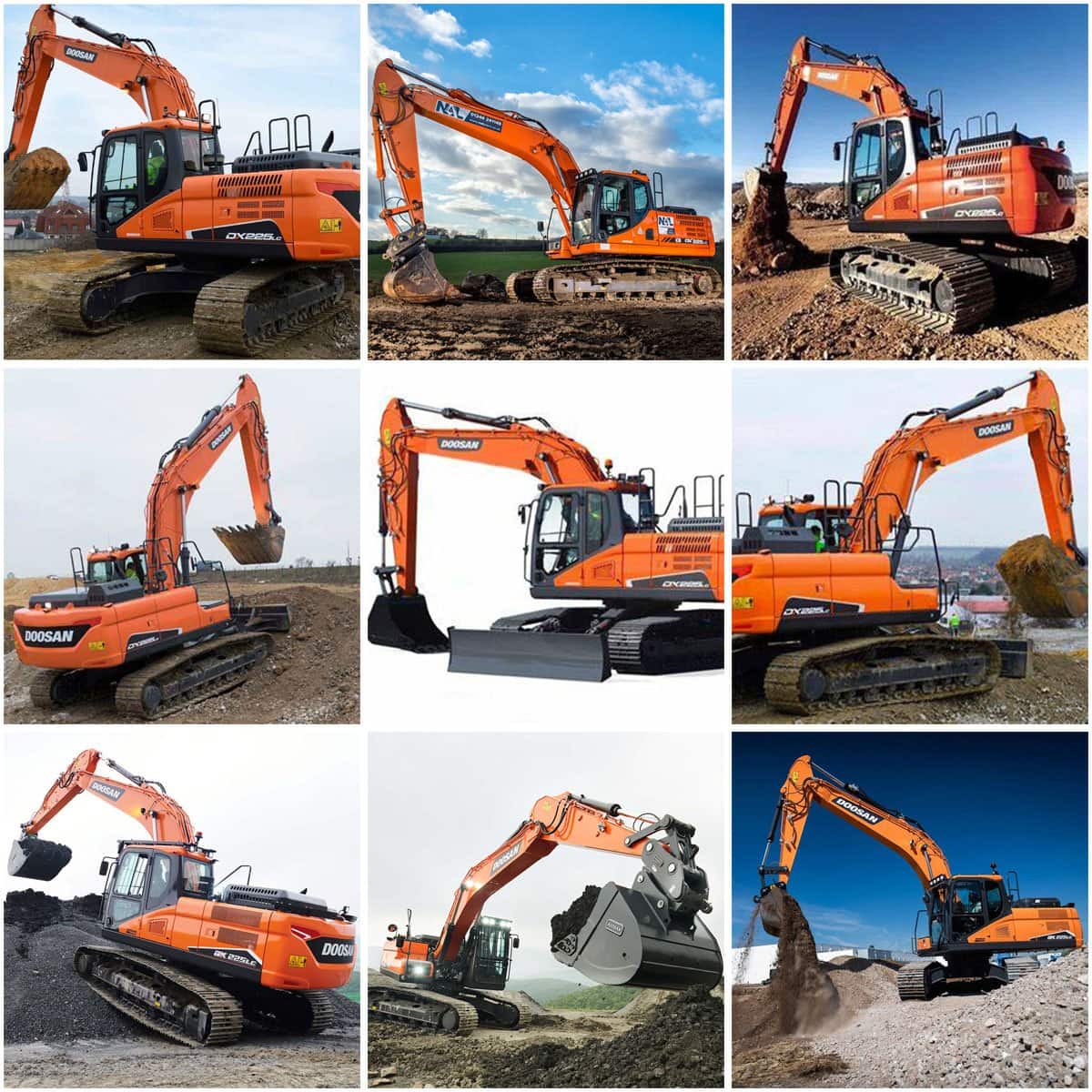 Secondhand Doosan DX225LC Used Excavator 