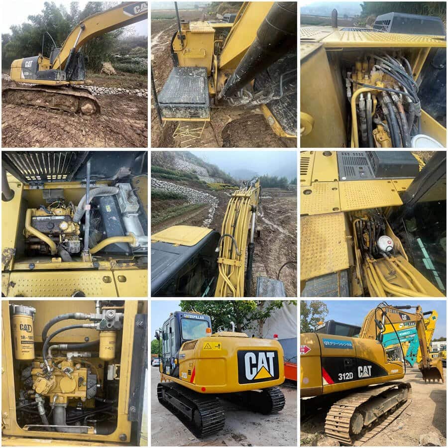 Used Cat 312 Excavator For Sale With Low Price 2nd Hand Cat 312D
