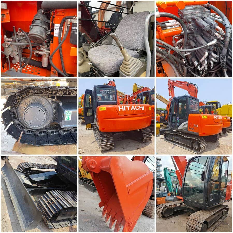 Used Hitachi ZX70 For Sale Second Hand Excavator With Cheap Price 5 used Hitachi ZX70 for sale second hand excavator