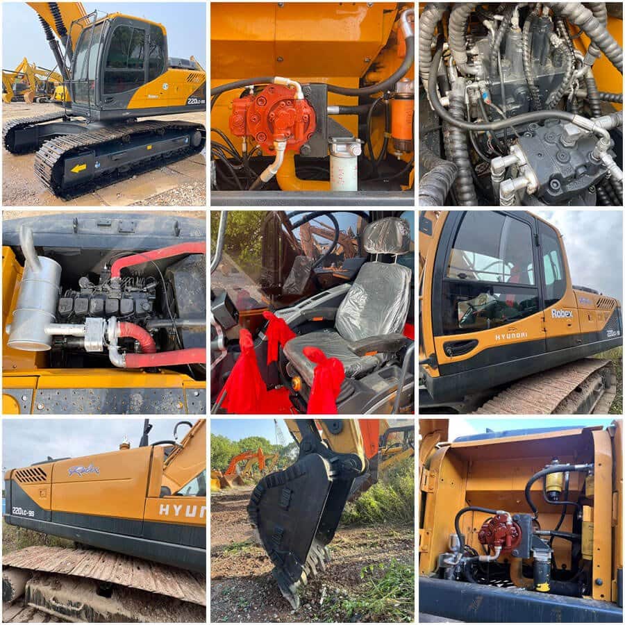 Used Hyundai R220LC-9S Excavator For Sale R220 R220LC R220LC-9 22 Tons