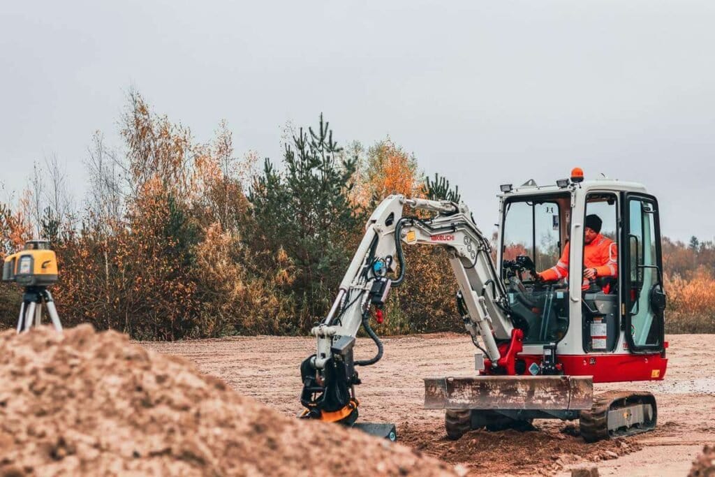 2D Machine Control Excavator Laser 2024 3