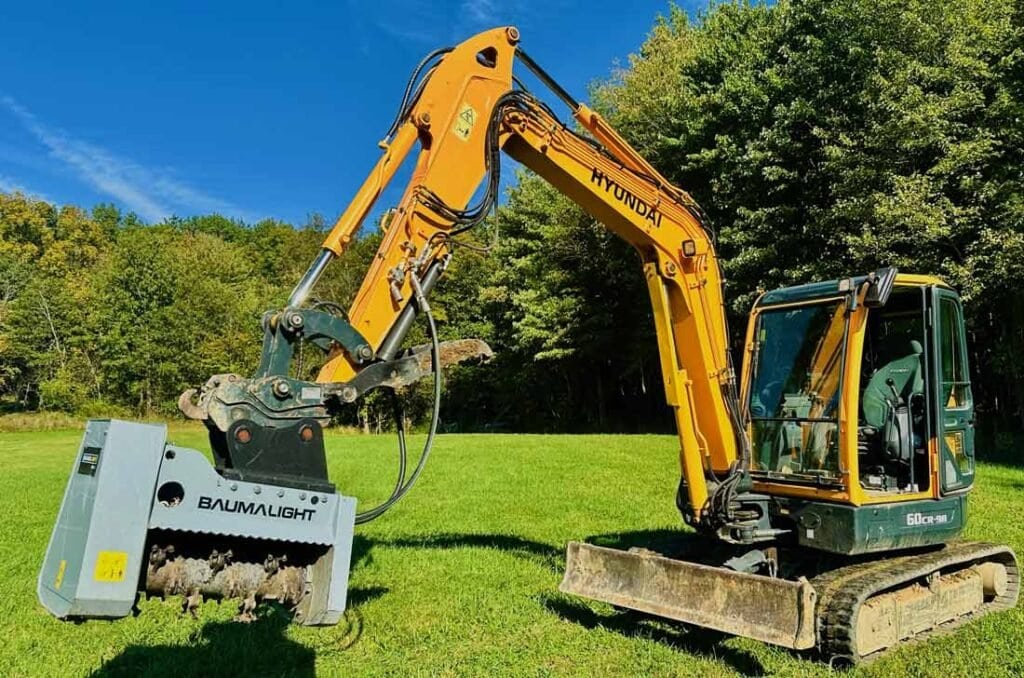 mx330 brush mulcher for mini excavator