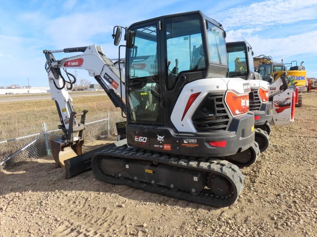 bobcat excavator size