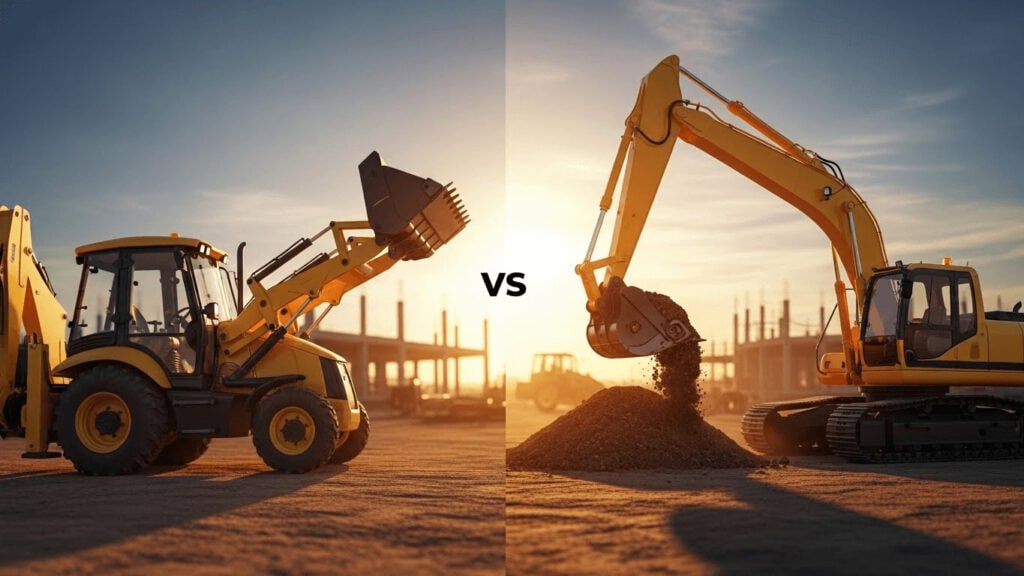 Backhoe vs Excavator