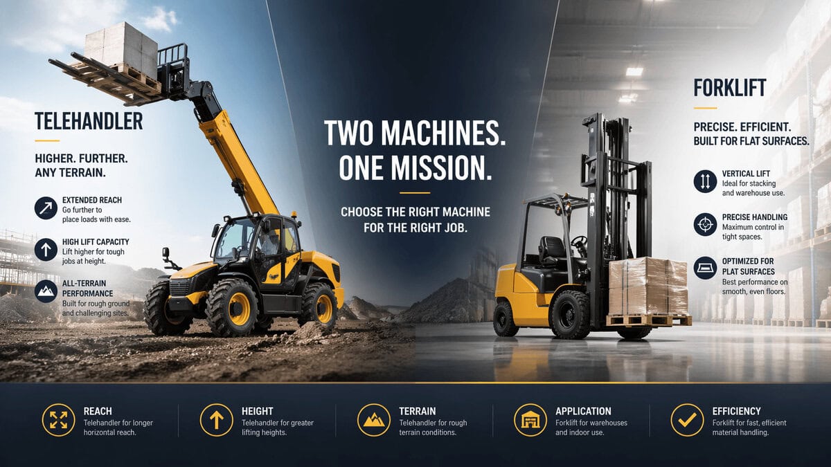 Telehandler vs Forklift