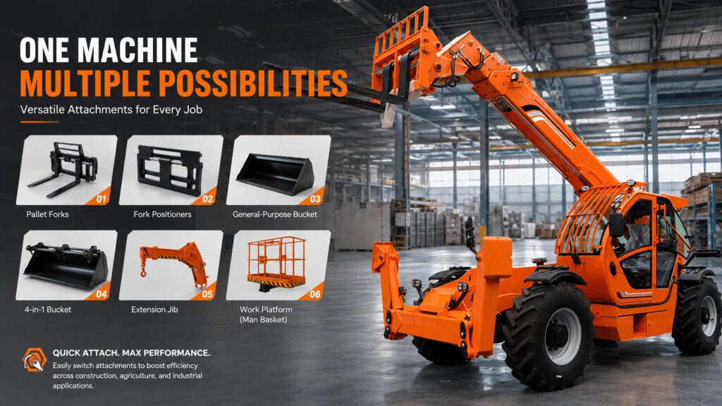telehandler forklift attachments