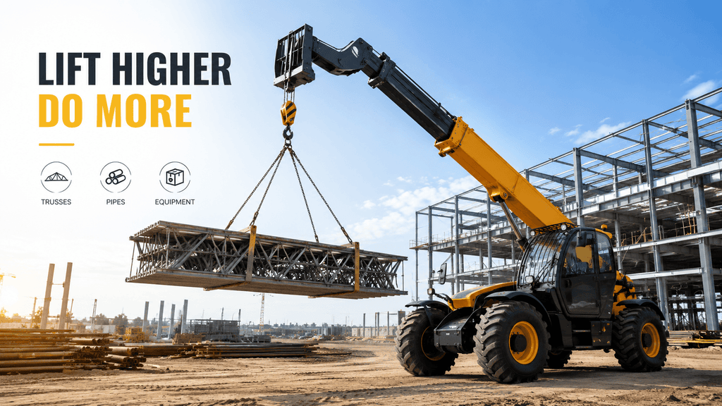 telehandler lifting hook attachment