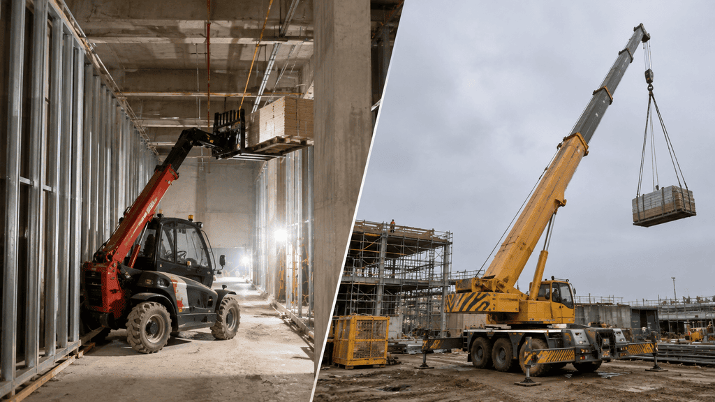 Telehandler vs Crane