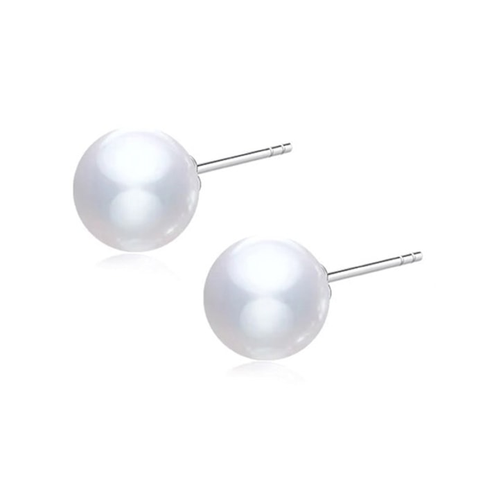 12.0mm AAA runde weiße große Südsee Perlen Ohrringe Stecker
