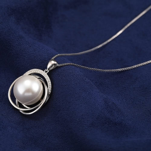 Gold kette mit perlenanhänger