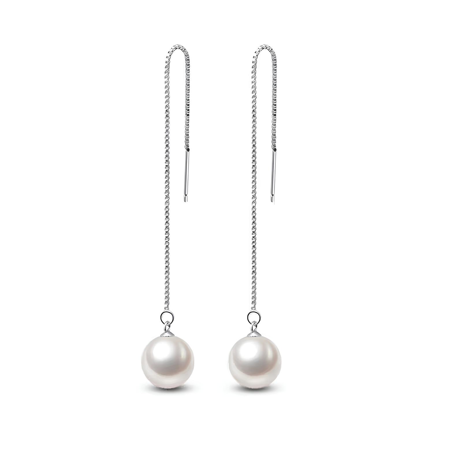 ohrring perle hängend Silber 925