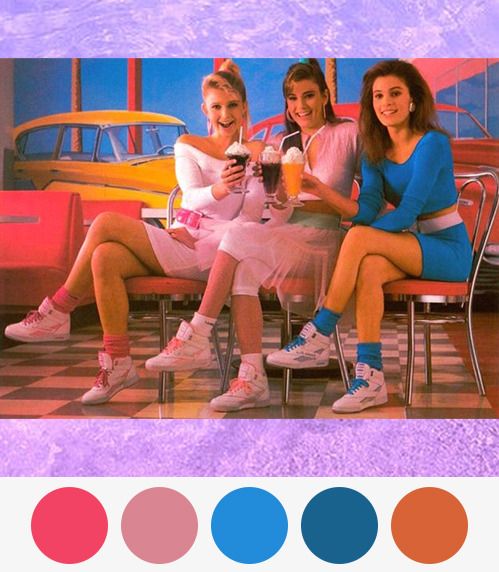 Farben und Muster – 80er Jahre Mode Farben und Muster - 80er Jahre Mode