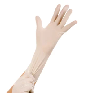 ถุงมือไนไตร 12" สีขาว ไม่มีแป้ง