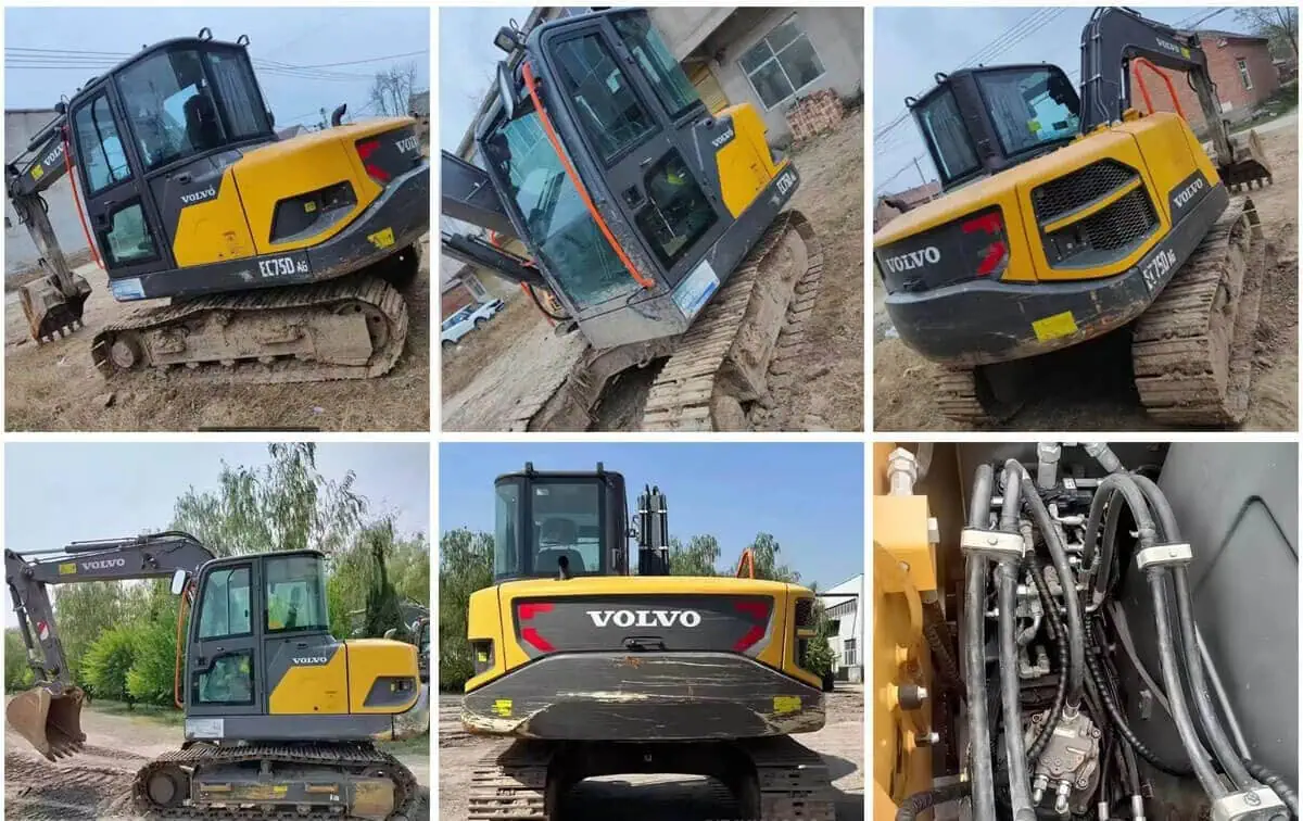 used VOLVO EC75D