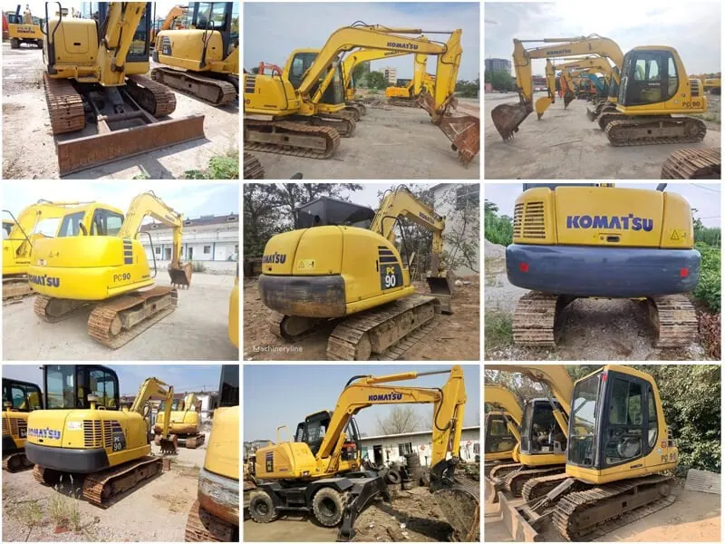 used komatsu PC90 2nd hand mini excavators