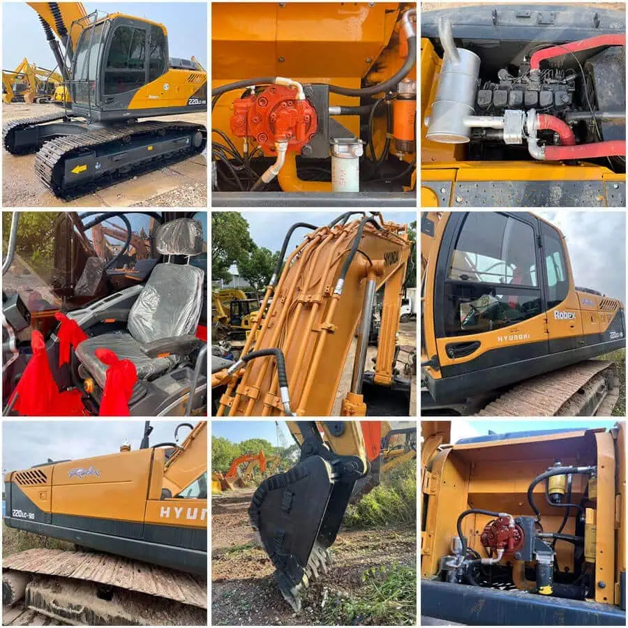 Used Hyundai 220 Excavator Price Second-hand Digger 220LC-9S For Sale