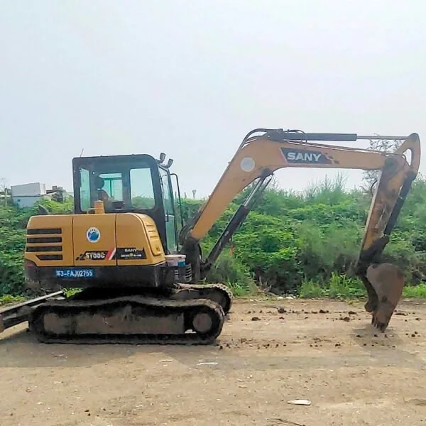 Used Sany SY55C Excavator Second Hand Mini Digger For Sale - Image 3