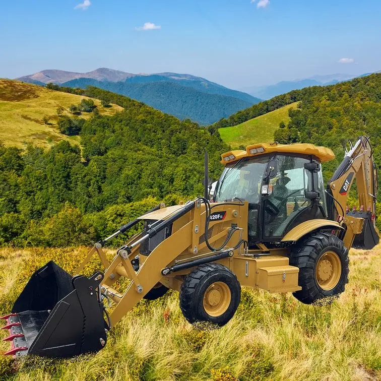 used CAT 420F backhoe