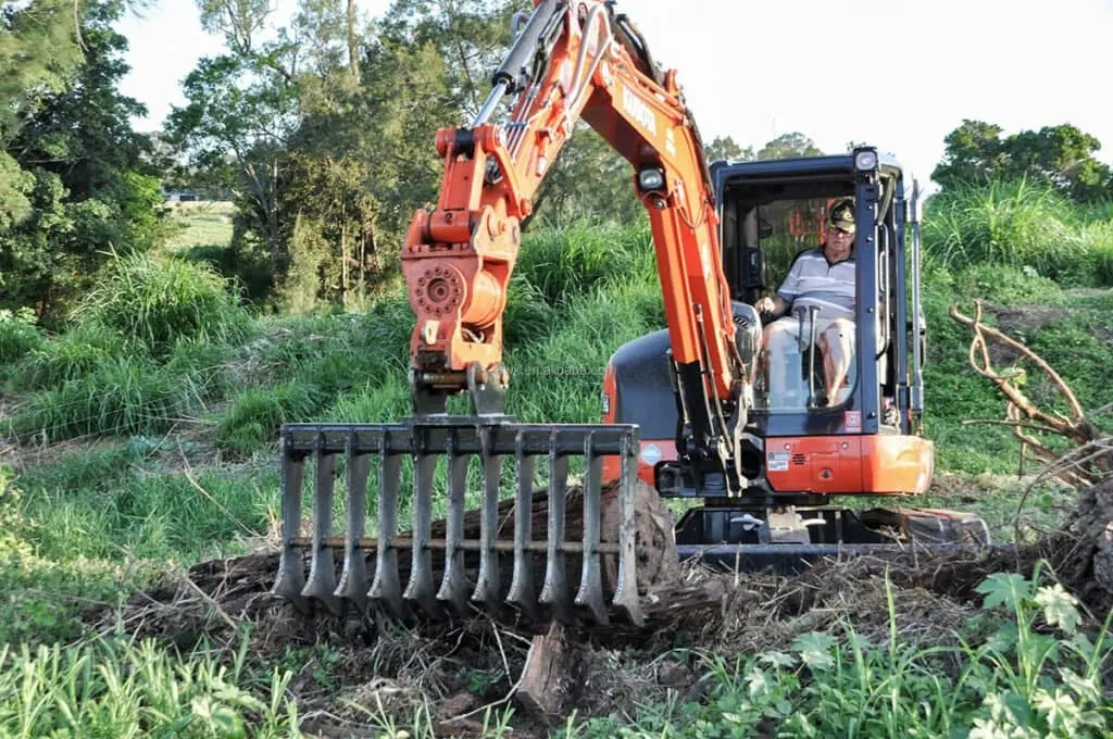 excavator rake 5