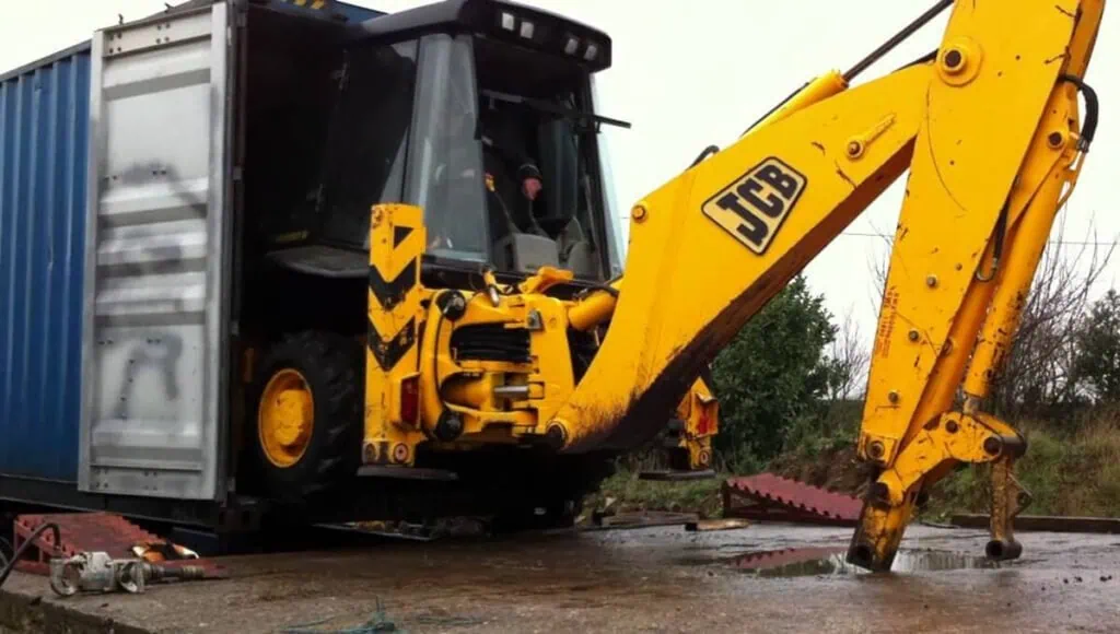 transportation of used excavator 7