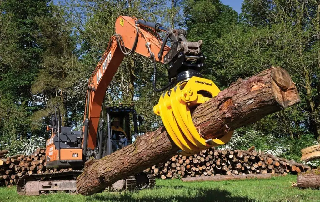 excavator grapple 15