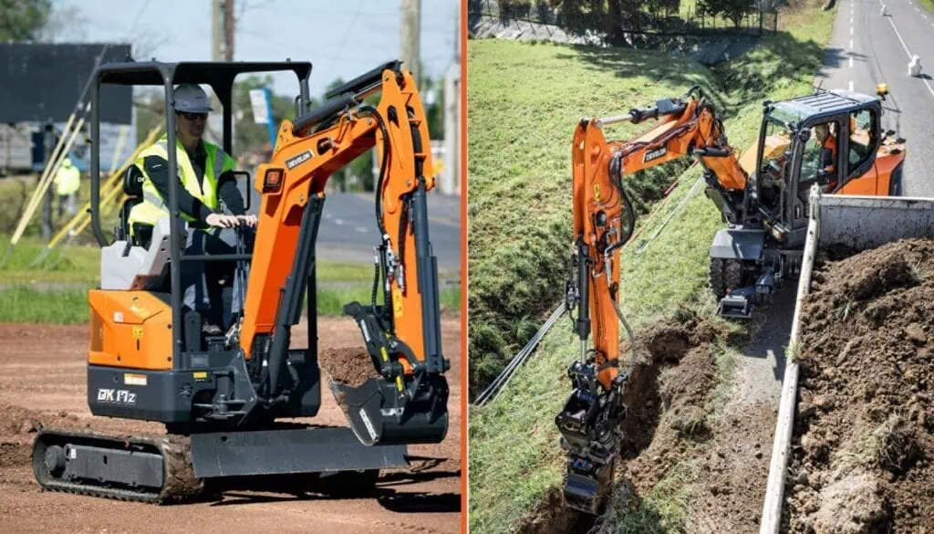 Mini Excavator Comparison 1