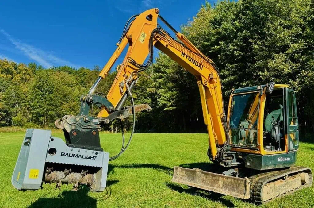 mx330 brush mulcher for mini excavator