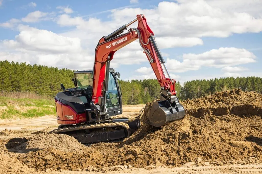 excavator digging depth 4
