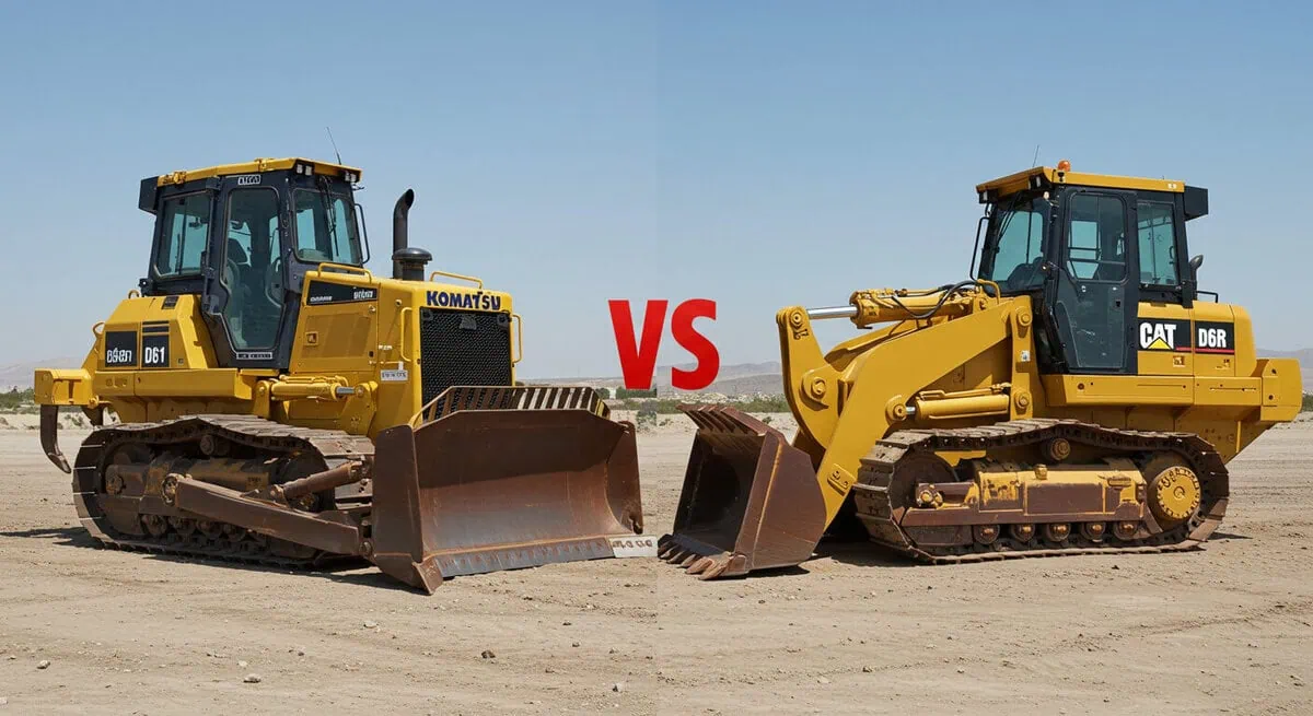 Komatsu D61 vs CAT D6