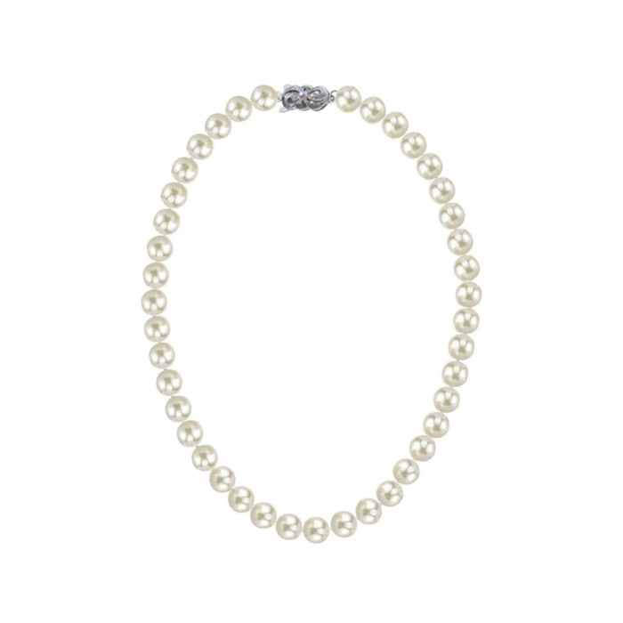 Akopa Perlenkette -8.5-9.0-Silber-925-B