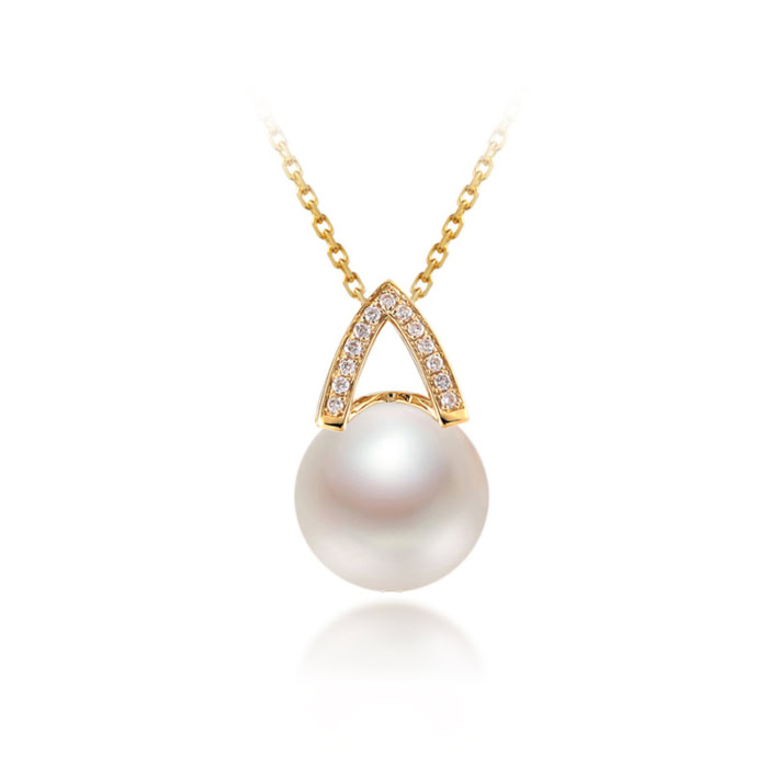 goldkette mit perlen anhänger
