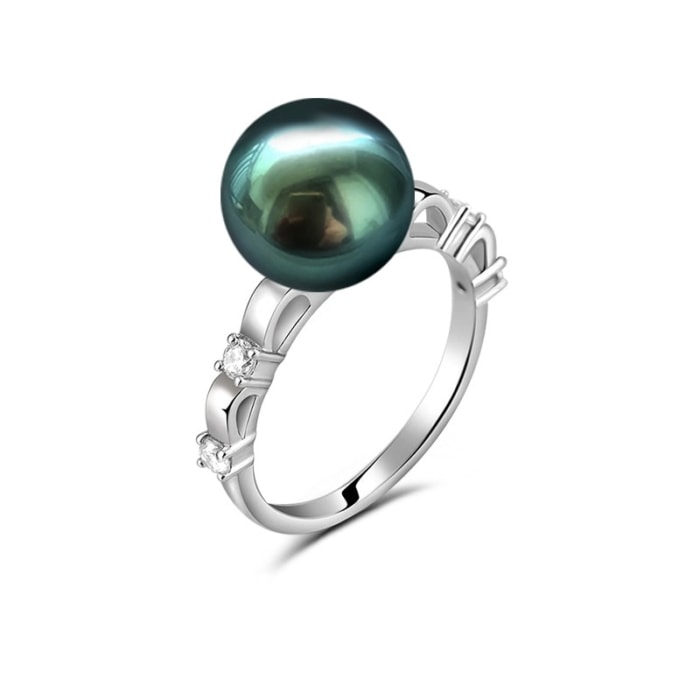 gold Ring mit Perle aus Tahiti
