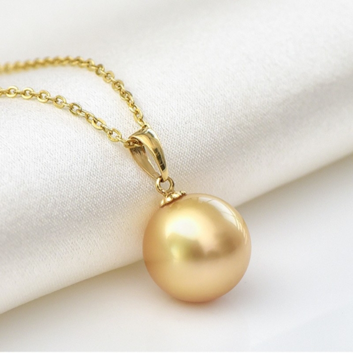 goldkette mit perlenanhänger gold