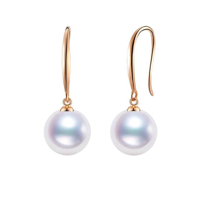 Akoya Perlen Ohrringe rosegold 750