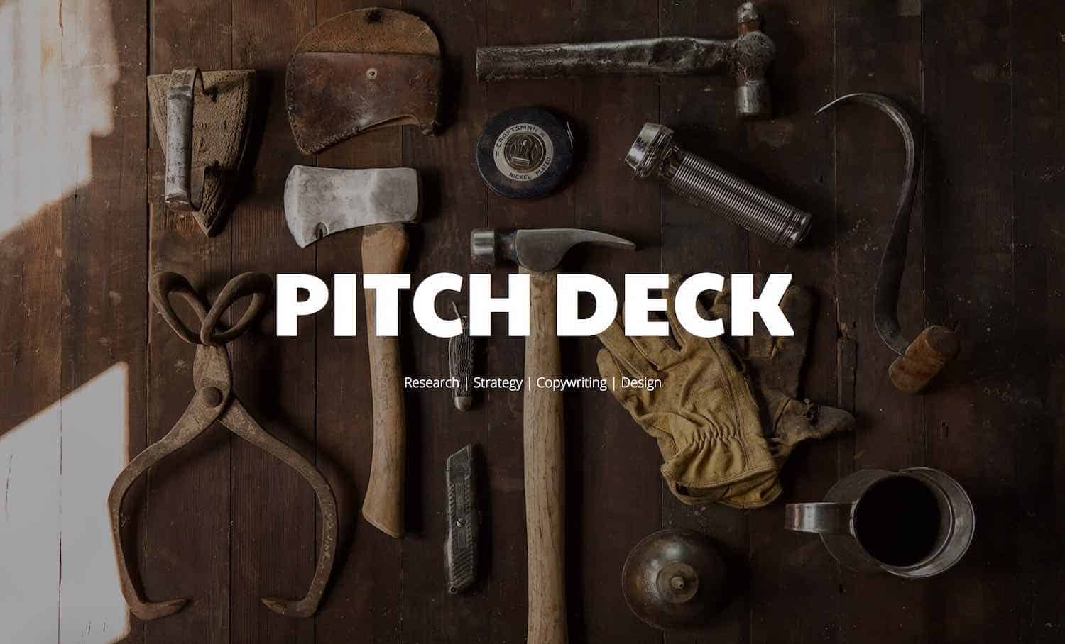 how to make pitch deck video