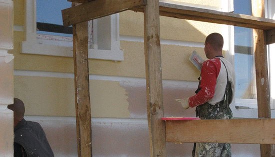 устройстве мокрых фасадов