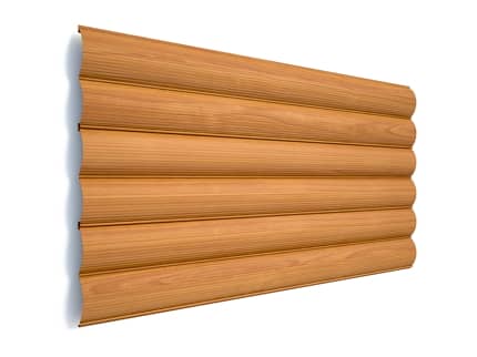 Сруб деревянный в сборке цвет ольха