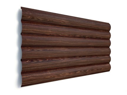 Сруб деревянный в сборке цвет венге 