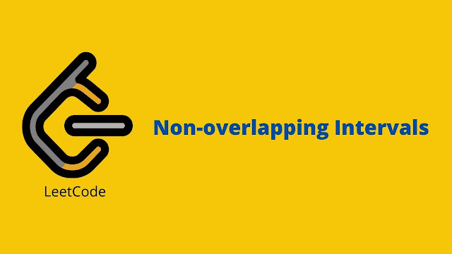 Leetcode Non-overlapping intervals problem solution