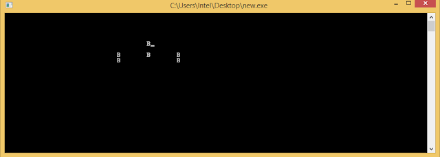 C++ program to display an word in middle of the screen