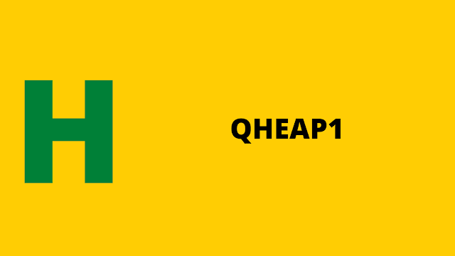 HackerRank QHEAP1 problem solution
