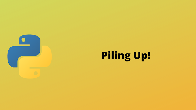 HackerRank Piling Up! solution in python