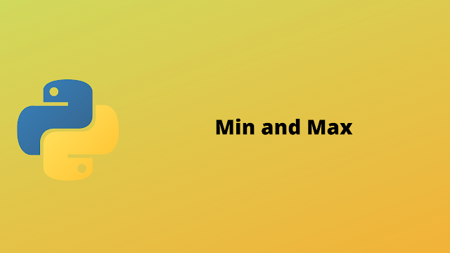 HackerRank Min and Max solution in python