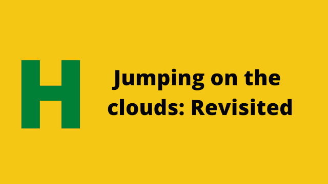 HackerRank Jumping on the Clouds: Revisited problem solution