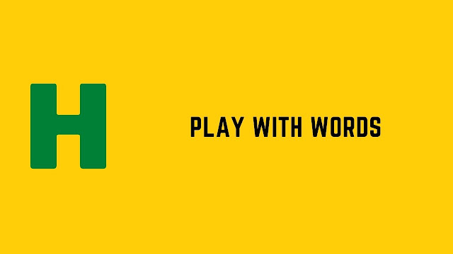 hackerrank play with words problem solution