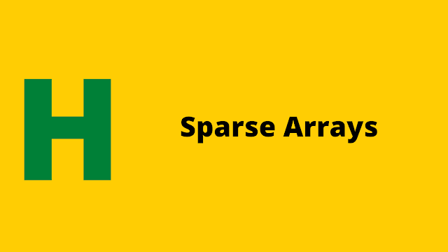 HackerRank Sparse Arrays problem solution