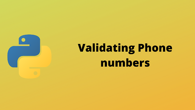 HackerRank Validating phone numbers solution in python